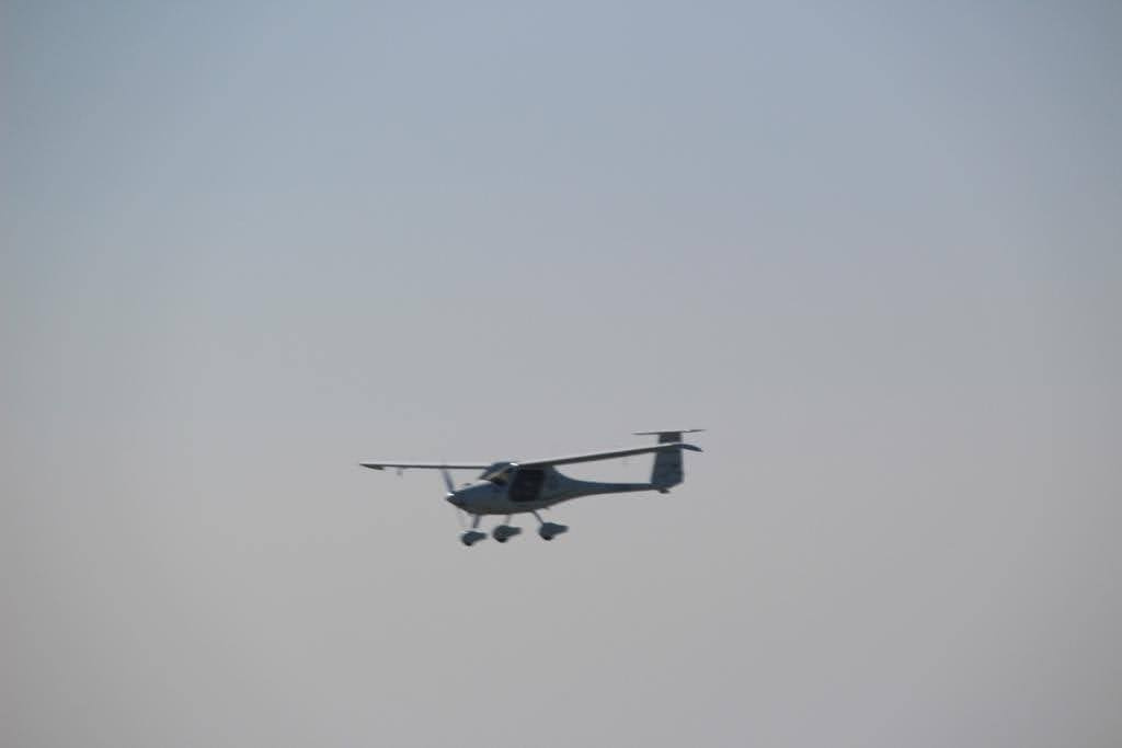Die D-MEEO im Flug