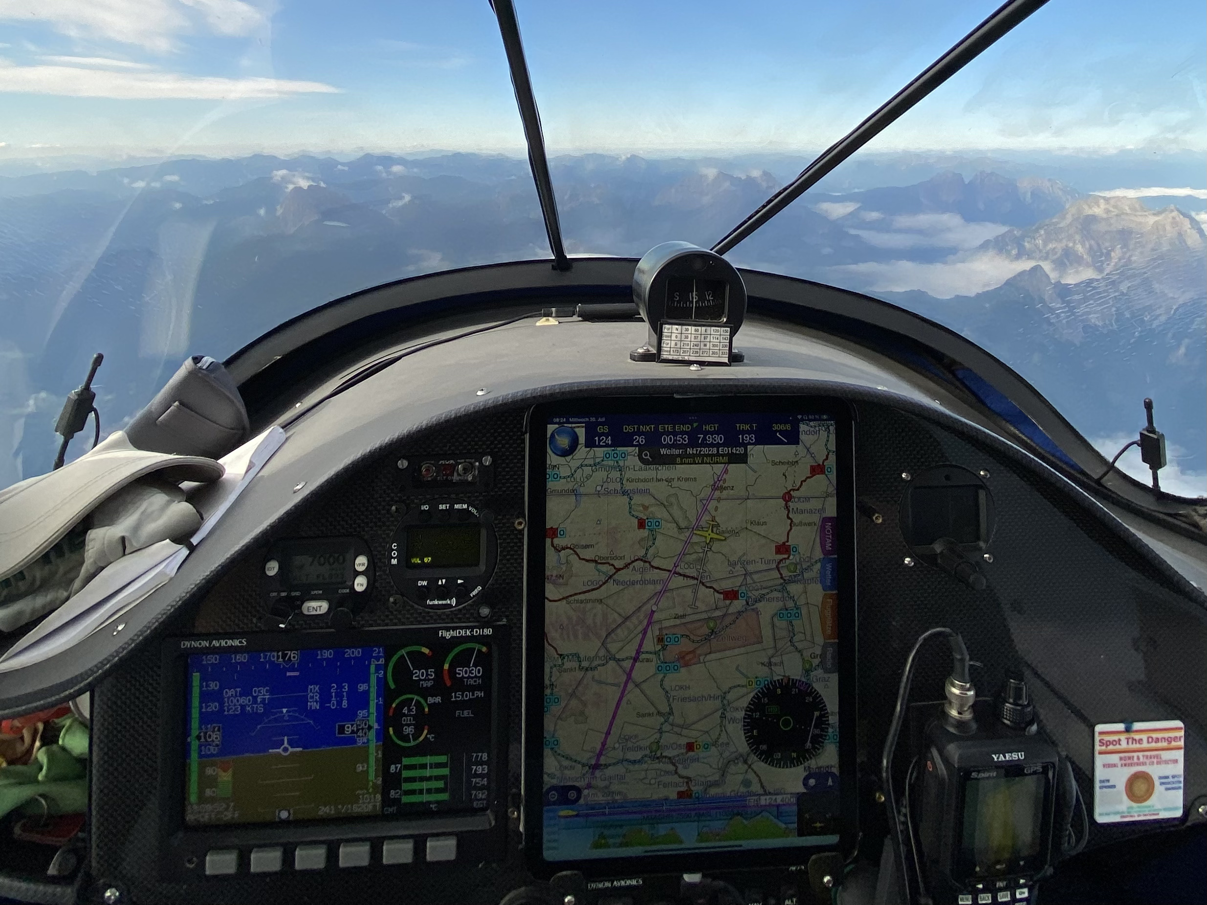 Reiseflug mit 15 l/h